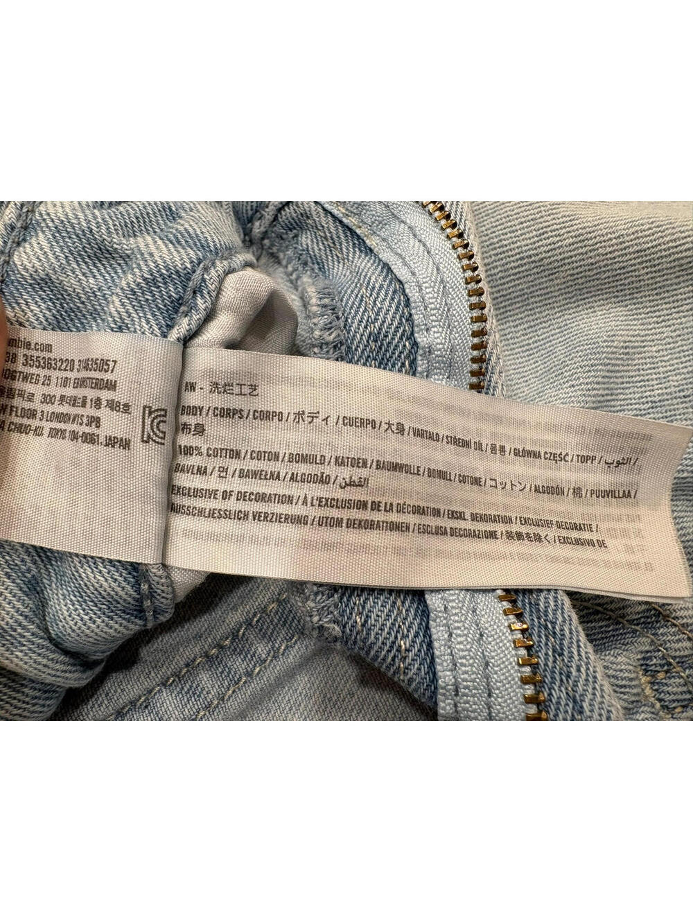Hollister Jeans Womens 4S Blue Denim Light Wash Ultra High Rise Baggy Wide Leg - Picture 4 of 8